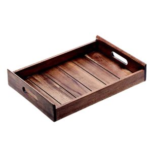 S5006 Blackwood box TRAY WITH HANDLES 35x24x6 LEONE