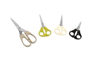 Set 4 pcs scissor multipurpose (GREEN-BLACK-BEIGE-OYSTER) ABERT ITALY