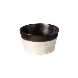 NOTOS ΜΠΩΛ ΣΤΡΟΓΓΥΛΟ 16cm ΜΑΥΡΟ stoneware COSTA NOVA