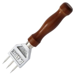 Deluxe Ice Pick With Wooden Handle - 3 Prong 18CM