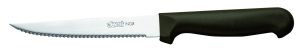 ROAST STEAK KNIFE With serrated and tempered blade BLACK HANDLE PP 12PCS ABERT ITALY