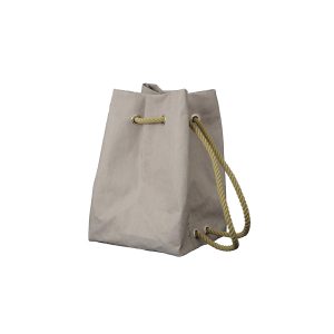 CELLULOSE FIBER RUCKSACK BAG WITH ROPE HANDLES, GREY COLOR 29X12X41 PASCOLINI DAFNE