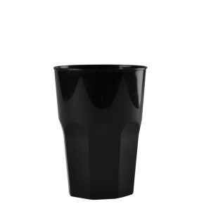 LONG DRINK GLASS PP BLACK 350cc 20pcs