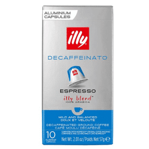 COFFEE ESPRESSO DECAF blue for NESPRESSO machine 10PCS ILLY Italy