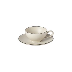 AUGUSTA NATURAL BLACK TEA CUP & SAUCER 14.0 x 10.9 H5.6 cm | 0.20 L D16.8 cm COSTA NOVA