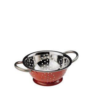 T5430.M RED COLANDER STAINLESS STEEL Φ12cm LEONE