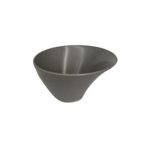 MONACO INCLINED BOWL GREY MATT 16CM