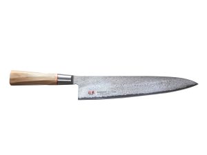 TO-06 TWISTED CHEF KNIFE 240mm VG-10 Damascus steel Senzo Suncraft Japan