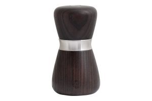 KYOTO salt & Pepper grinder ABS Black 10cm brown ash CrushGrind®Denmark