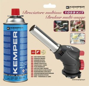 PROFESSIONAL COOKING TORCH + GAS BOTTLE 1059KIT KEMPER ITALY