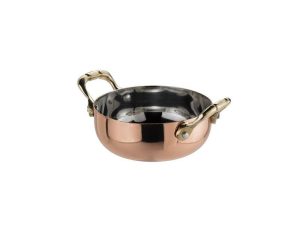 P2000 COPPER CASSEROLE ø 13x4,25 400 ml LEONE ITALY