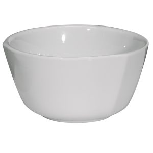 ROUND BOWL WITH EDGES WHITE PORCELAINE 13CM