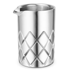 MIXING GLASS ΑΝΑΔΕΥΣΗΣ ΠΟΤΩΝ DIAMOND 650ML  STAINLESS STEEL
