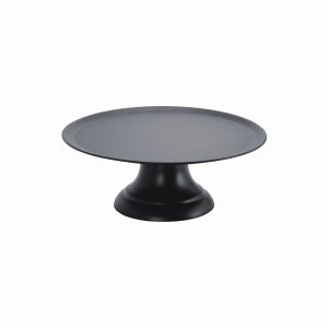 MB10-21 BLACK STAND ROUND FOOTED MELAMINE 12x29CM
