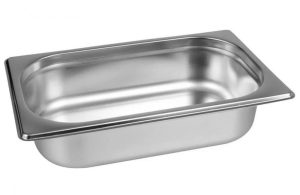GN 1/4 100mm GASTRONORM Container 18/10 7mm S/S