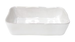 LISA RECTANGULAR BAKER 30cm WHITE STONEWARE COSTA NOVA