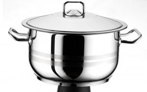 ARIAN 430 COOK POT WITH TWO HANDLES & LID 28x18cm - 11lt HASCEVHER
