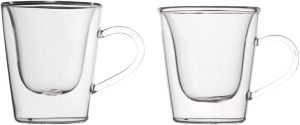 Duos SET 2 DOUBLE GLASS EPSRESSO CUPS 120ml Bormioli Rocco