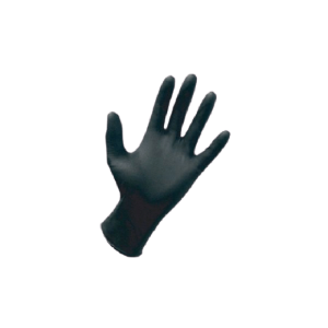 Extra strong black nitrile gloves Medium