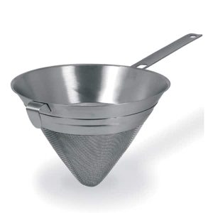 CONICAL CHINOIS ETAMIN  STAINLESS STEEL Φ24CM WITH 1 HANDLE AND MESH SS304