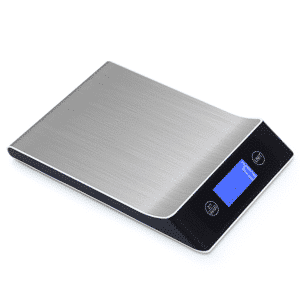 PRESICION HIGH CAPACITY KITCHEN SCALES  15KG/1G LCD DISPLAY  24X16X3cm STAINLESS STEEL