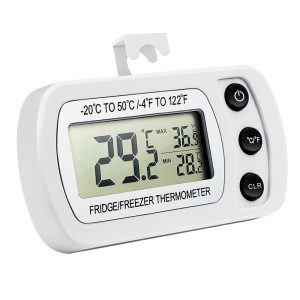 YHS-186 Freezer/Fridge Thermometer with Hook Waterproof LCD Digital Display Thermometers