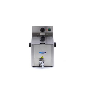 Maxima Electric Fryer 1 x 8L with Faucet 0°C to 190°C H395 x W315 x D465 mm 3250 Watt
