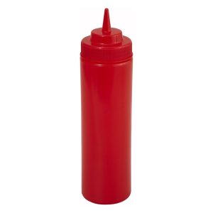GQ-B103 PLASTIC SQUEEZE BOTTLE 24oz / 700ml RED
