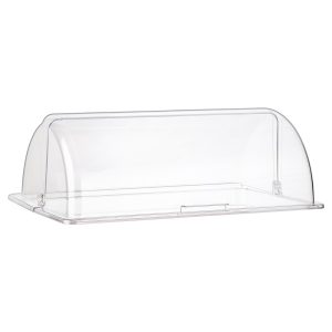 GN 1/1  ROLL-UP DOME COVER Polycarbonate TRANSPARENT Gastroplast NSF®