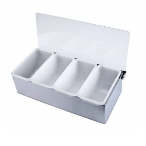 T5059 INOX ORGANIZER WITH 4 COMPARTMENTS