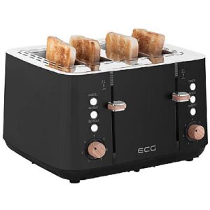 Toaster 4 position INOX Black ST4768 ECG