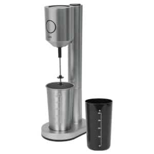 LIFE Le Reine Push FRAPPE MAKER Silver with 1 inox + 1 plastic glass 100W