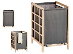 Grey wardrobe basket 39,5 x 33 x 60 cm. Arte Regal Spain