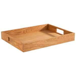 SERVING BOARD WOOD WITH HANDLES 45X35CM APS GERMANY