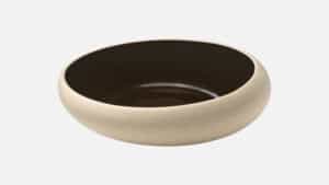 PLAYGROUND EMBRACE HALF-DEEP ROUND COUPE PLATE ∅15CM BLACK PORCELAIN GERMANY