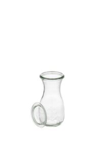 WECK BOTTLE GLASS WITH LID 0,25LT APS GERMANY