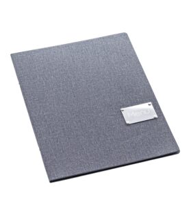 T7050.T MIAMI GREY MENU COVER A4 LEONE