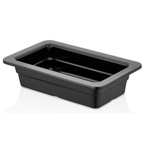 GN MELAMINE BLACK 1/3 6.5CM