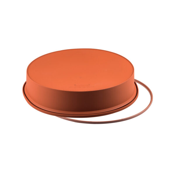 SFT226-ΦΟΡΜΑ ΣΙΛΙΚΟΝΗΣ+SAFE RING ø260MM Terracotta Silikomart Italy - Image 2