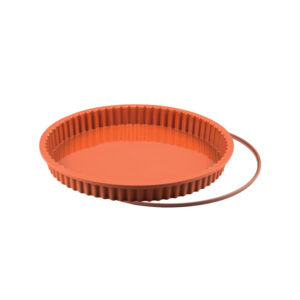 SFT424+A - FLAN PAN ΦΟΡΜΑ ΣΙΛΙΚΟΝΗΣ+SAFE RING ø24 H30MM Terracotta Silikomart Italy