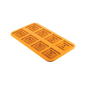 QUADRATO 3.0 - SILICONE MOULD N.8 QUADRATI 56X56 98X98 H 5 MM Yellow Silikomart Italy