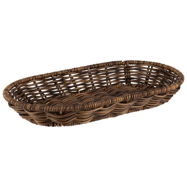 "COVE"BASKET BROWN 28X16X4CM. APS GERMANY