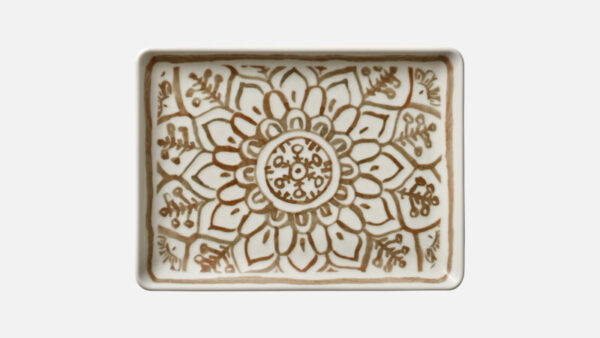 SOULMATE SIENNA PLATTER RECTANGULAR 23X17CM.  HEART & SOUL GERMANY