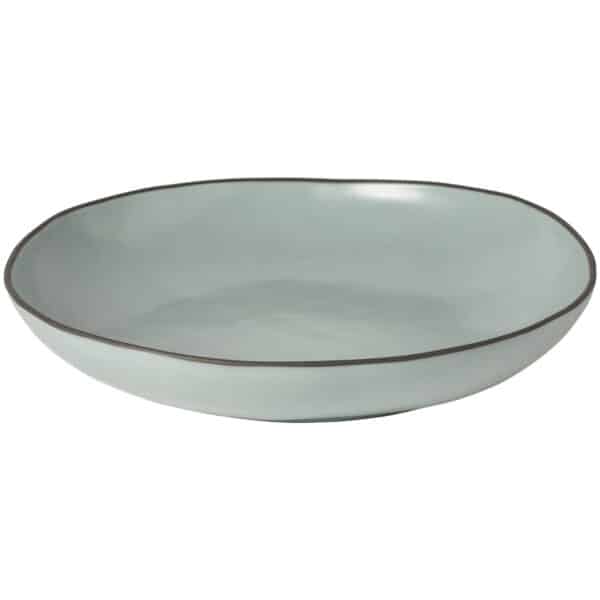 STACKED ORGANIC ΣΑΛΑΤΙΕΡΑ ΣΤΡΟΓΓΥΛΗ SKY 37εκ stoneware  COSTA NOVA
