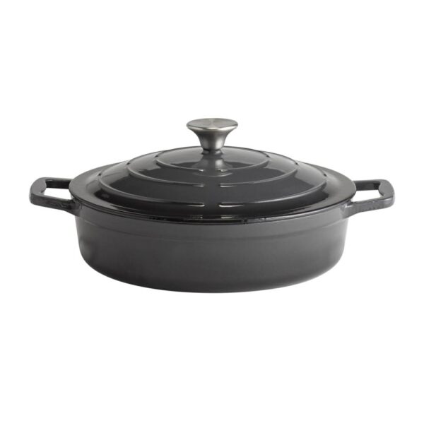 "5 STARS" CAST IRON ROASTER WITH LID 3LT Ø28CM APS GERMANY