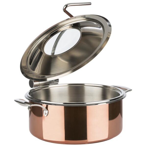"ORBIT" ΜΠΑΙΝ ΜΑΡΙ 4LT CHAFING DISH copper 34X39EK. S/S APS GERMANY - Image 2