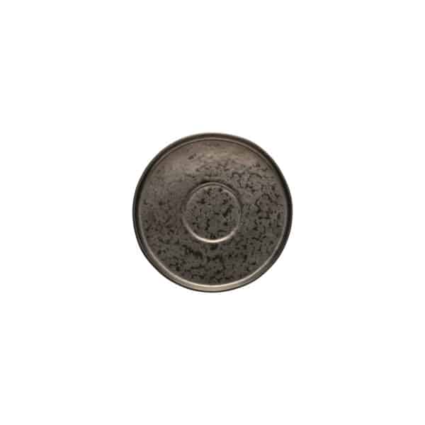 LAGOA METAL ΠΙΑΤΟ ΤΣΑΓΙΟΥ ΣΤΡΟΓΓΥΛΟ 16cm STONEWARE COSTA NOVA