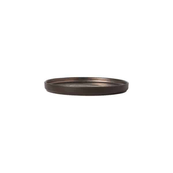 LAGOA METAL ΠΙΑΤΟ ΤΣΑΓΙΟΥ ΣΤΡΟΓΓΥΛΟ 16cm STONEWARE COSTA NOVA - Image 2