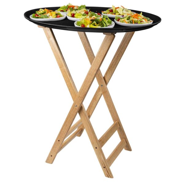 TRAY STAND "NATURAL WOOD" 43cm x 39.5cm x 83cm  TABLECRAFT - Image 4