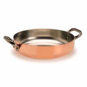 COPPER RONDEAU ΕΠΑΓΩΓΙΚΟ ΤΗΓΑΝΙ Χάλκινο S/S Φ24εκ ME 2 ΧΕΡΟΥΛΙΑ PENTOLE AGNELLI Italy